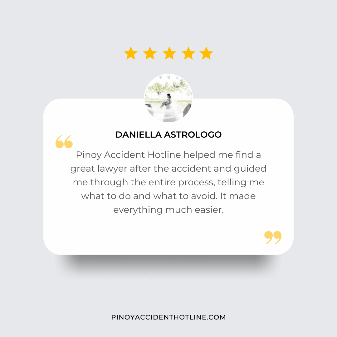 Customer review for Pinoy Accident Hotline